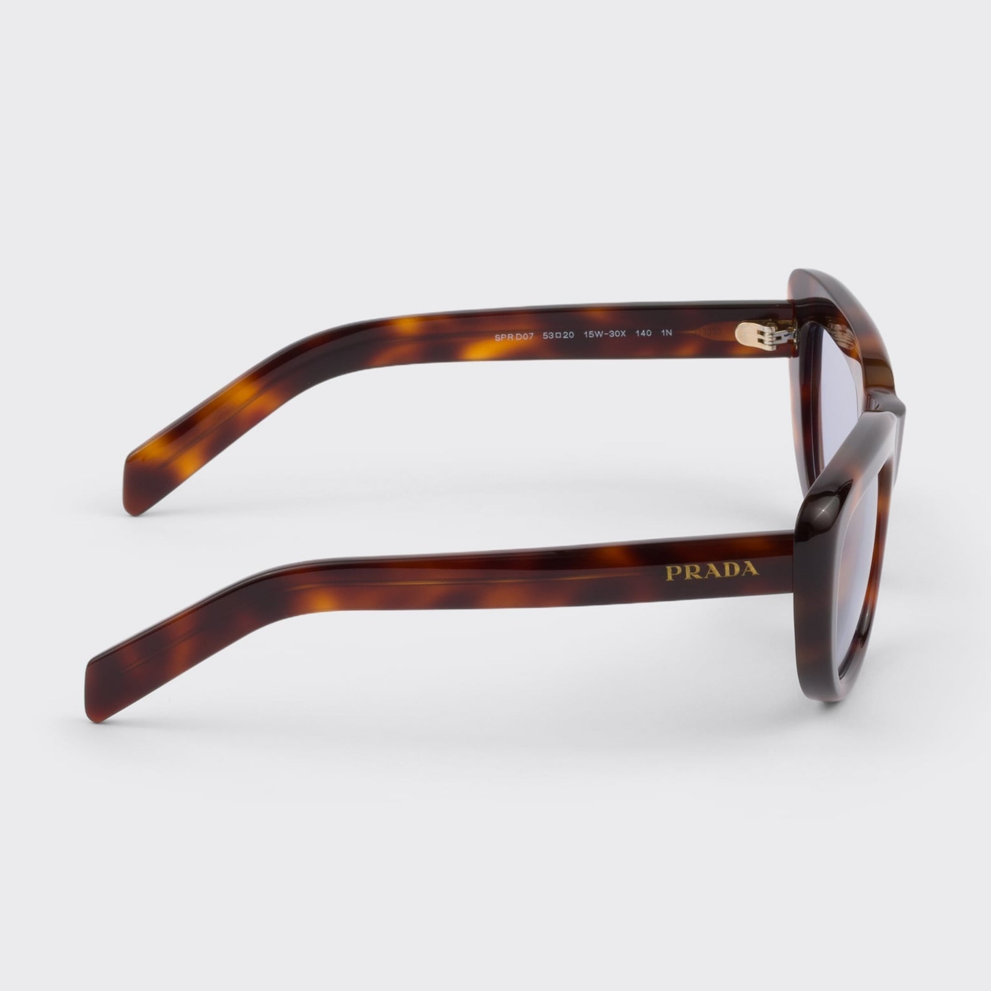 Prada Women Rectangular Frame Mocha Brown Sunglasses