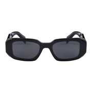 Prada Women Geometric Frame Rustic Black Sunglasses
