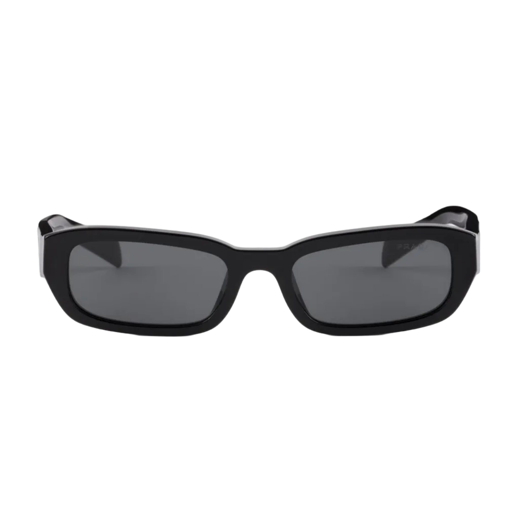 Prada Women Geometric Frame Shadow Gray Sunglasses