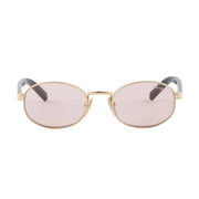 Prada Women Round Frame Cosmic Gold Sunglasses