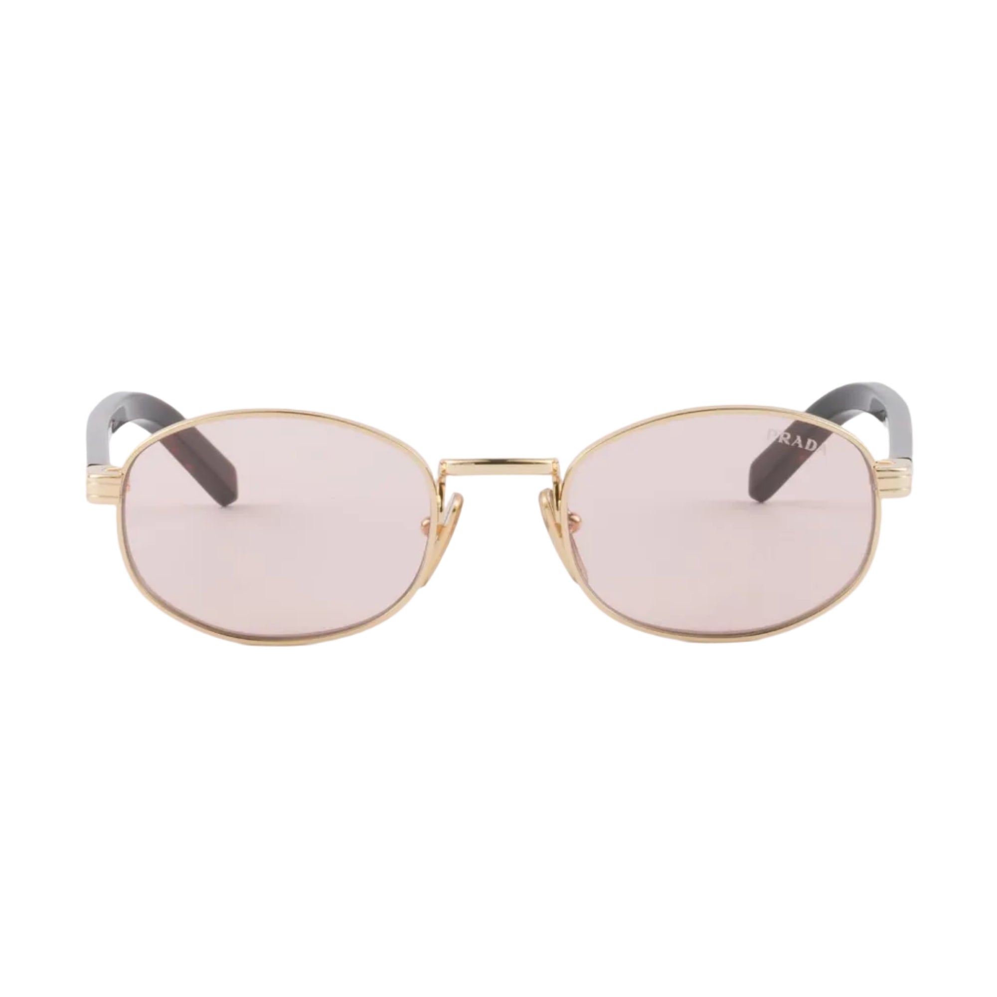 Prada Women Round Frame Cosmic Gold Sunglasses