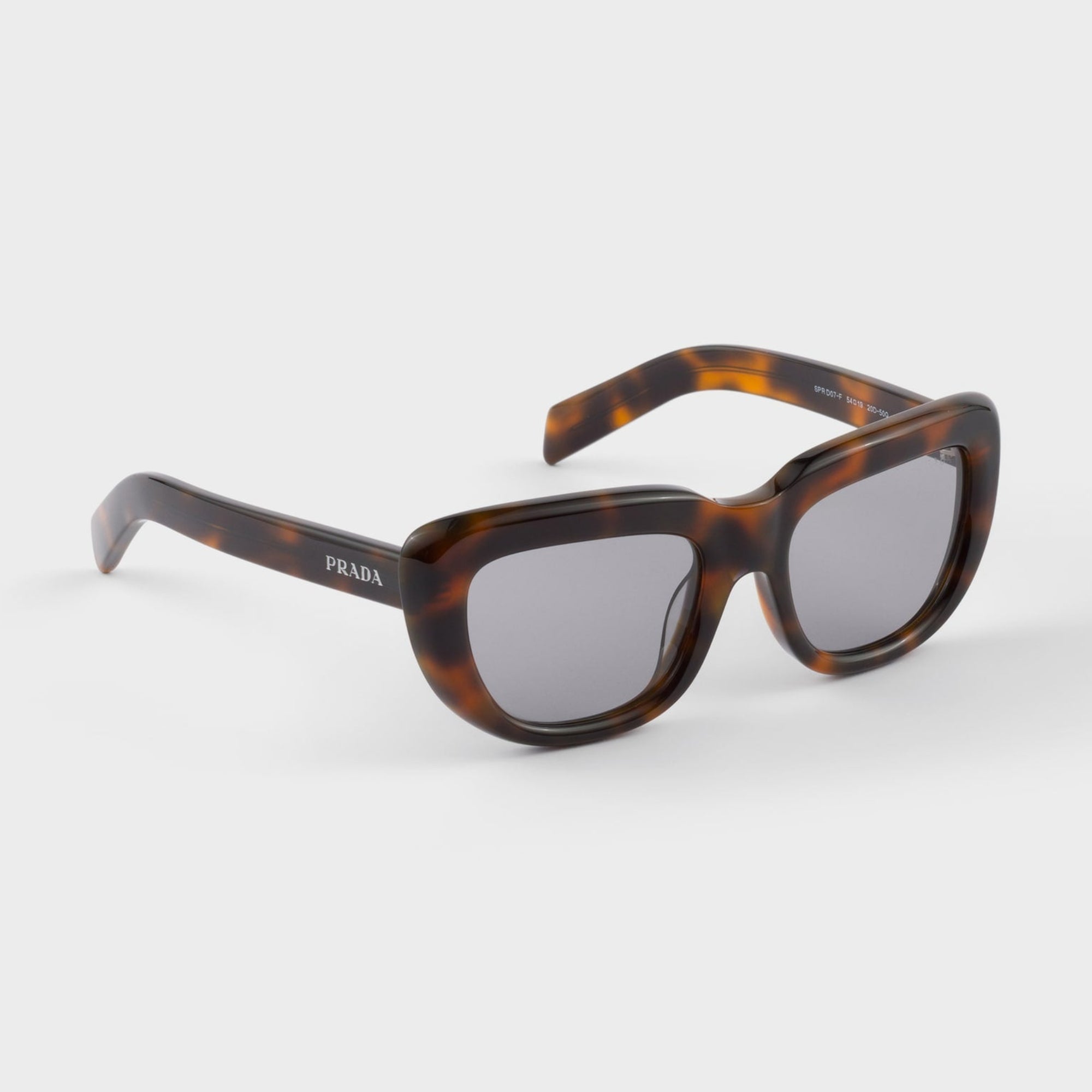 Prada Women Rectangular Frame Juniper Tortoiseshell Sunglasses
