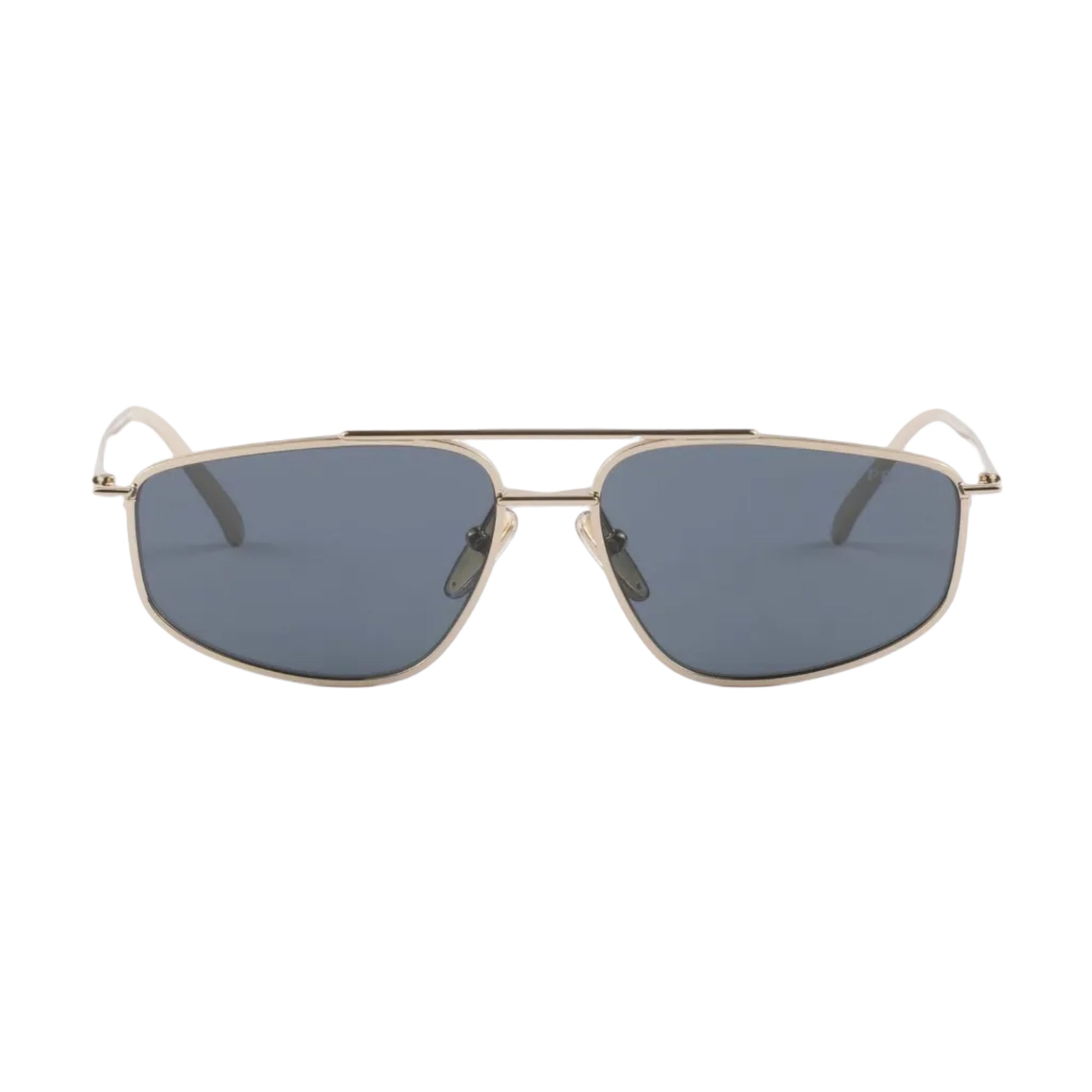 Prada Women Rectangle Frame Flame Gold Sunglasses