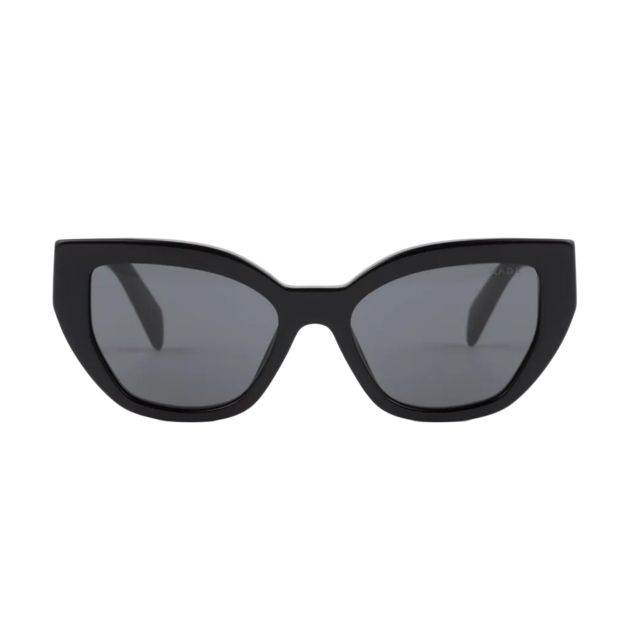 Prada Women Cat-Eye Frame Lava Black Sunglasses