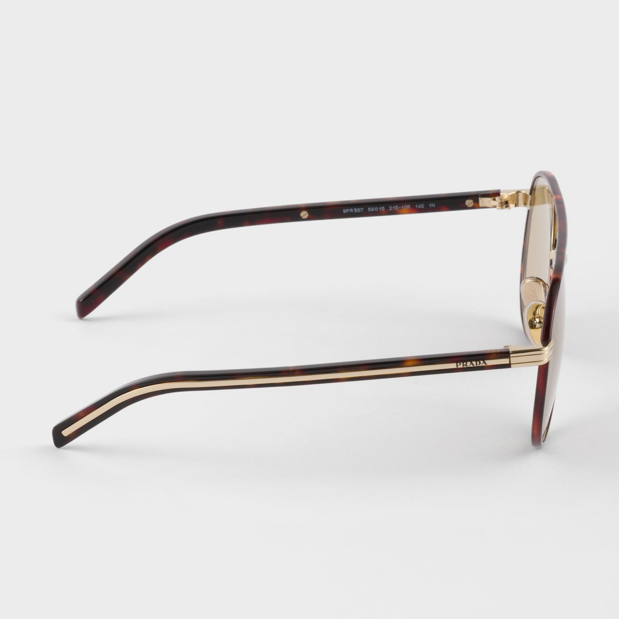 Prada Women Pilot Frame Briarwood Tortoiseshell Sunglasses