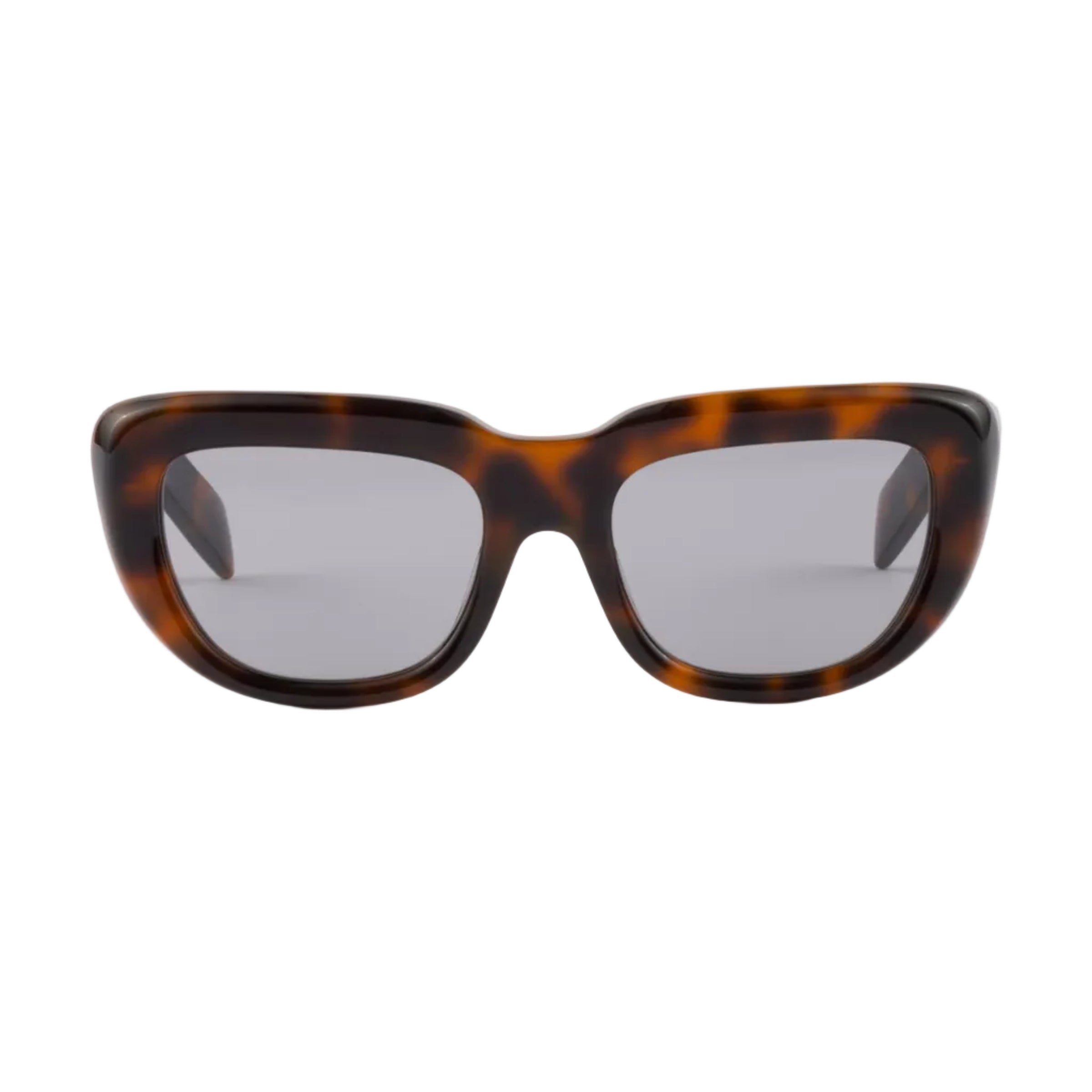 Prada Women Rectangular Frame Juniper Tortoiseshell Sunglasses
