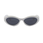 Prada Women Oval Frame White Sunglasses
