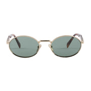 Prada Women Round Frame Soft Gold Sunglasses
