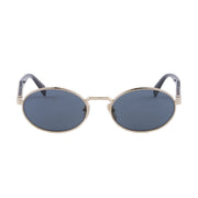 Prada Women Round Frame Honey Gold Sunglasses