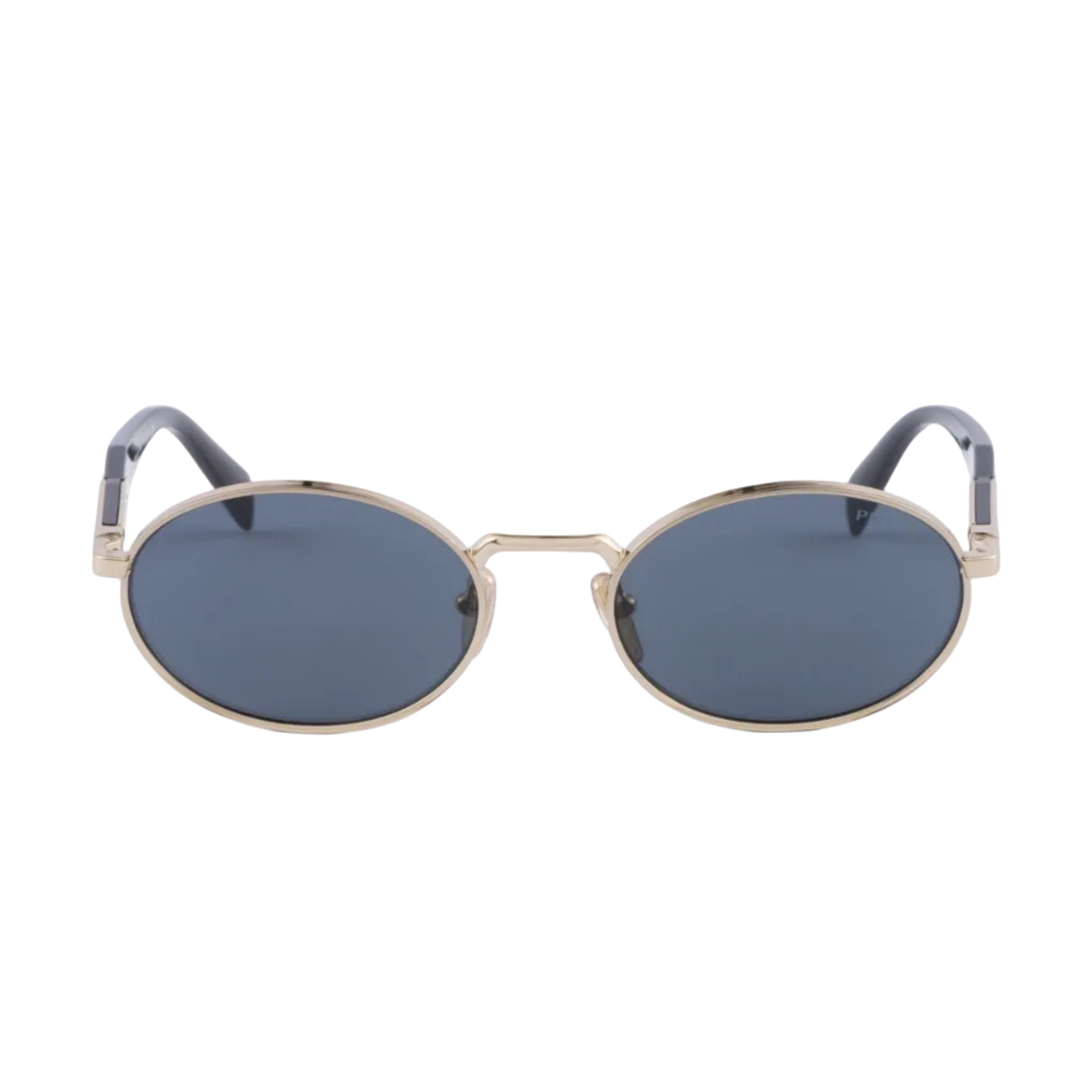 Prada Women Round Frame Honey Gold Sunglasses