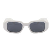 Prada Women Geometric Frame White Sunglasses