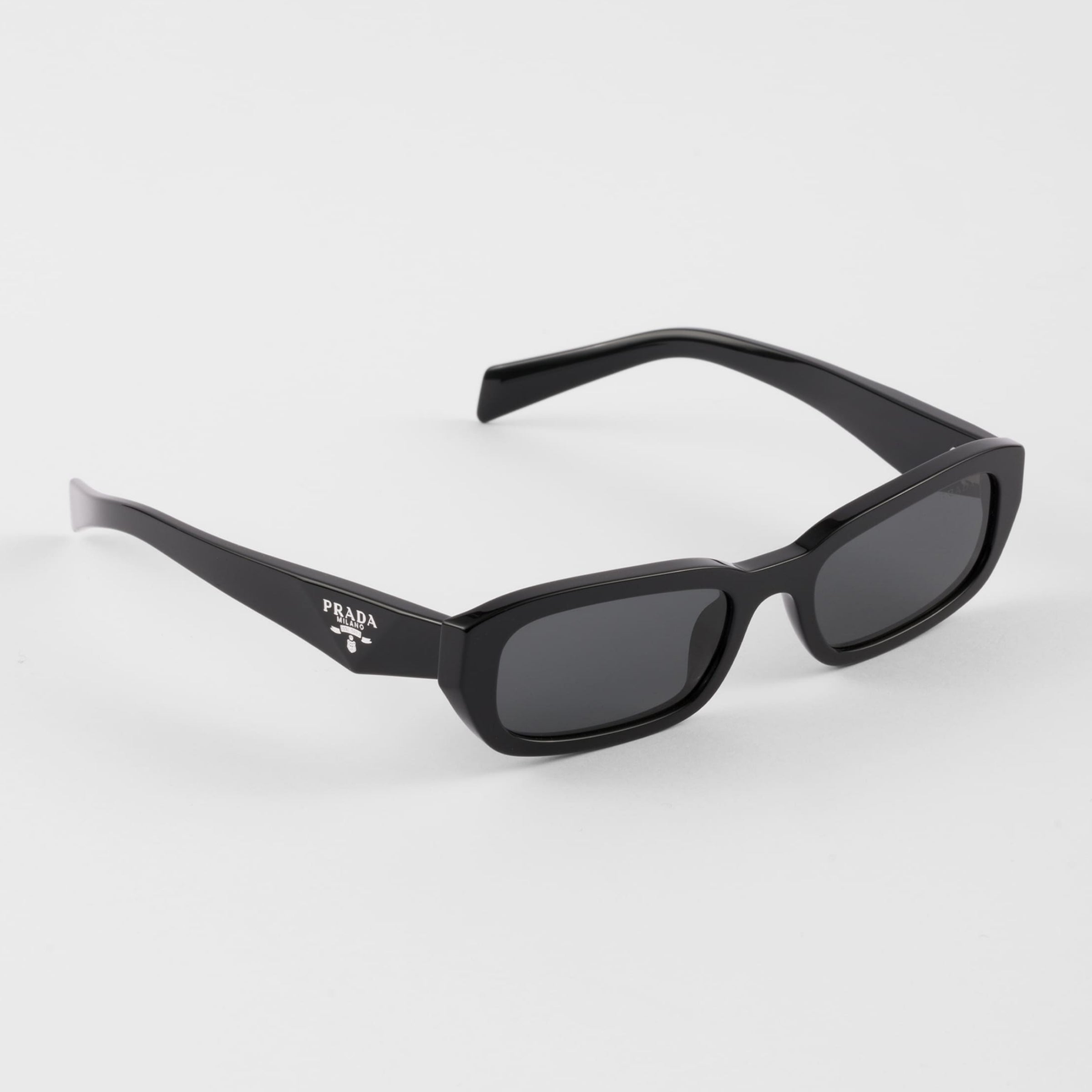 Prada Women Geometric Frame Shadow Gray Sunglasses