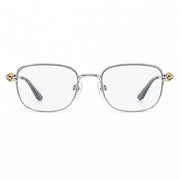Cartier Unisex Semi-Rimless Square Optical Silver Frames Eyeglasses