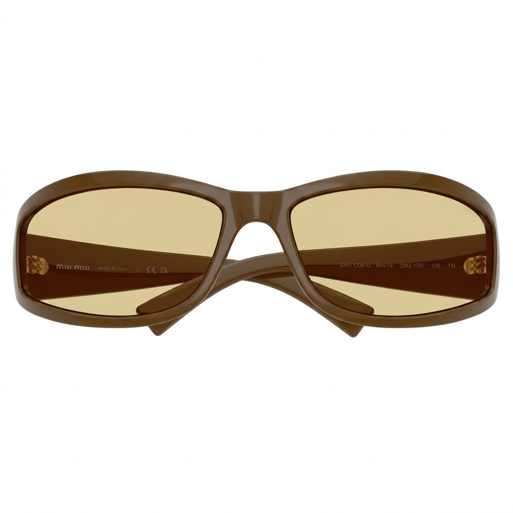 Miu Miu Eyewear Collection Women Military Green / Warm Ochre Sunglasses