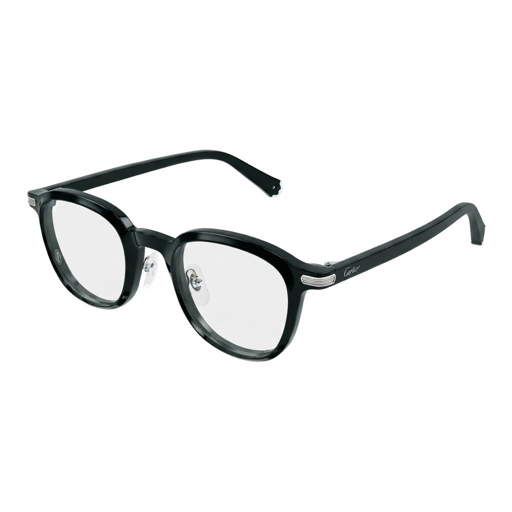 Cartier Première De C Men Square Green & Transparent Glasses