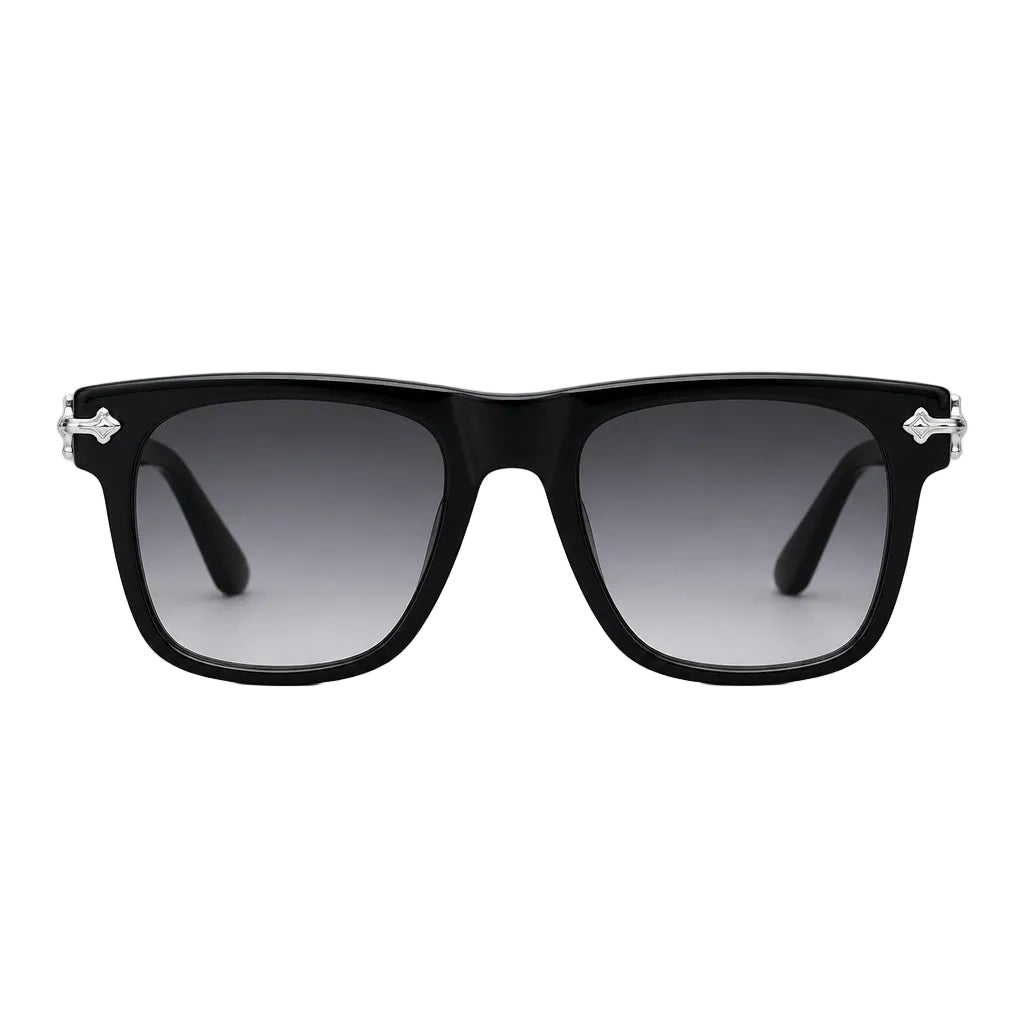 Chrome Hearts Unisex SLIDN Black Frame / Silver Hardware Grey Sunglasses