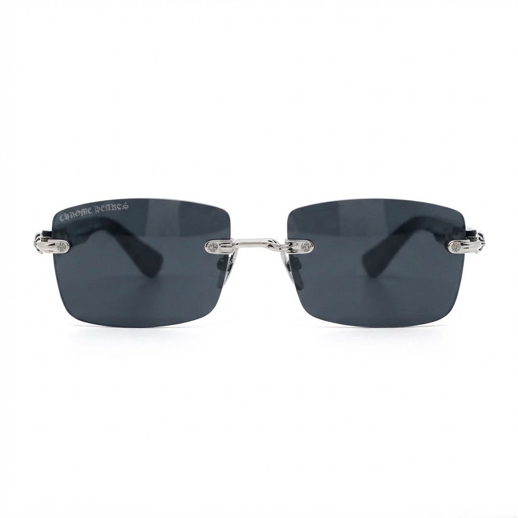 Chrome Hearts Deep II Black/Silver Sunglasses