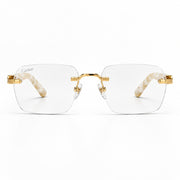 Cartier Signature C de Men Rimless Rectangle Transparent Eyeglasses