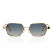 Cartier Panthère de C Women Hexagonal Blue-Yellow Gradient Sunglasses