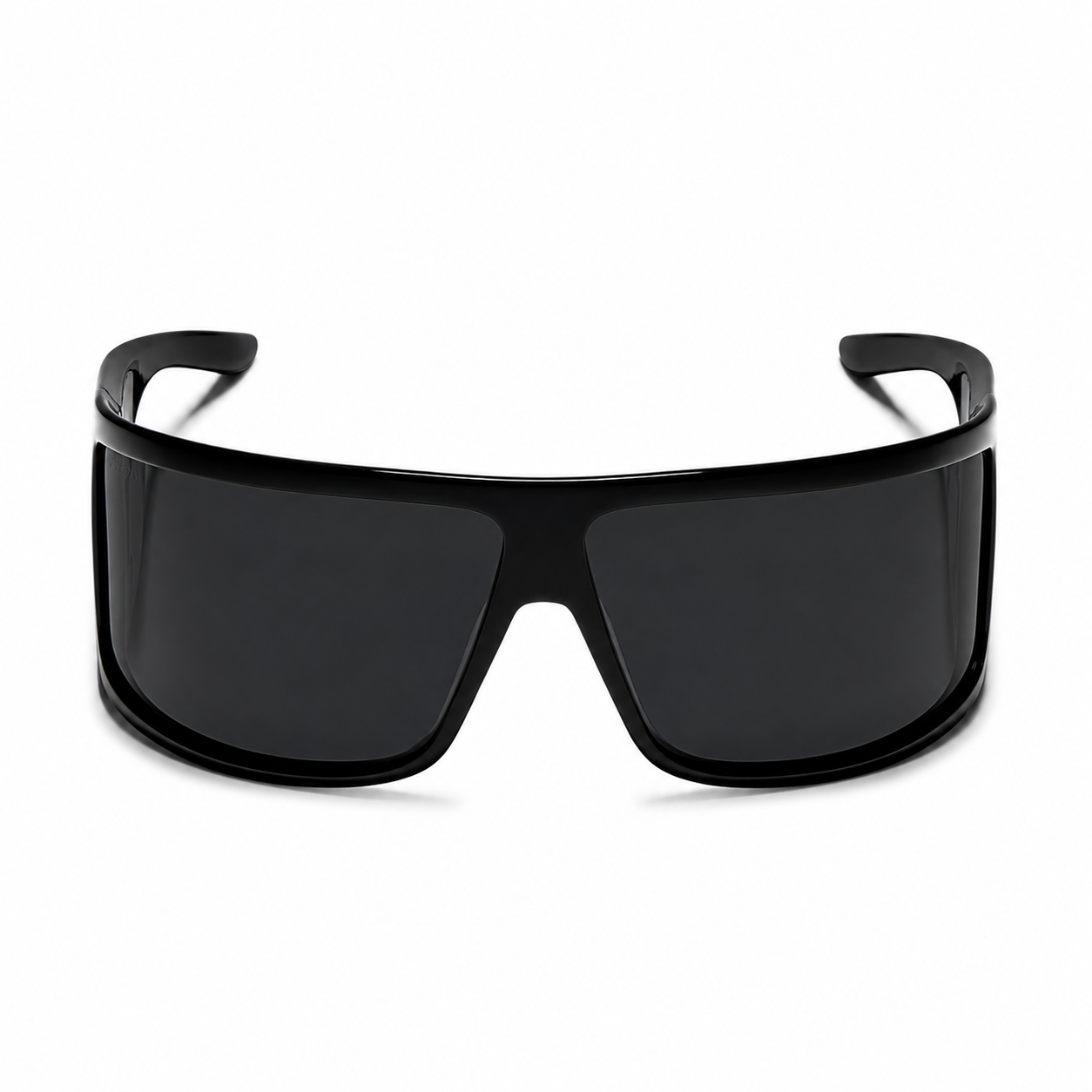 Gucci Women Mask Frame Shiny Black Sunglasses