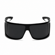 Gucci Women Mask Frame Shiny Black Sunglasses