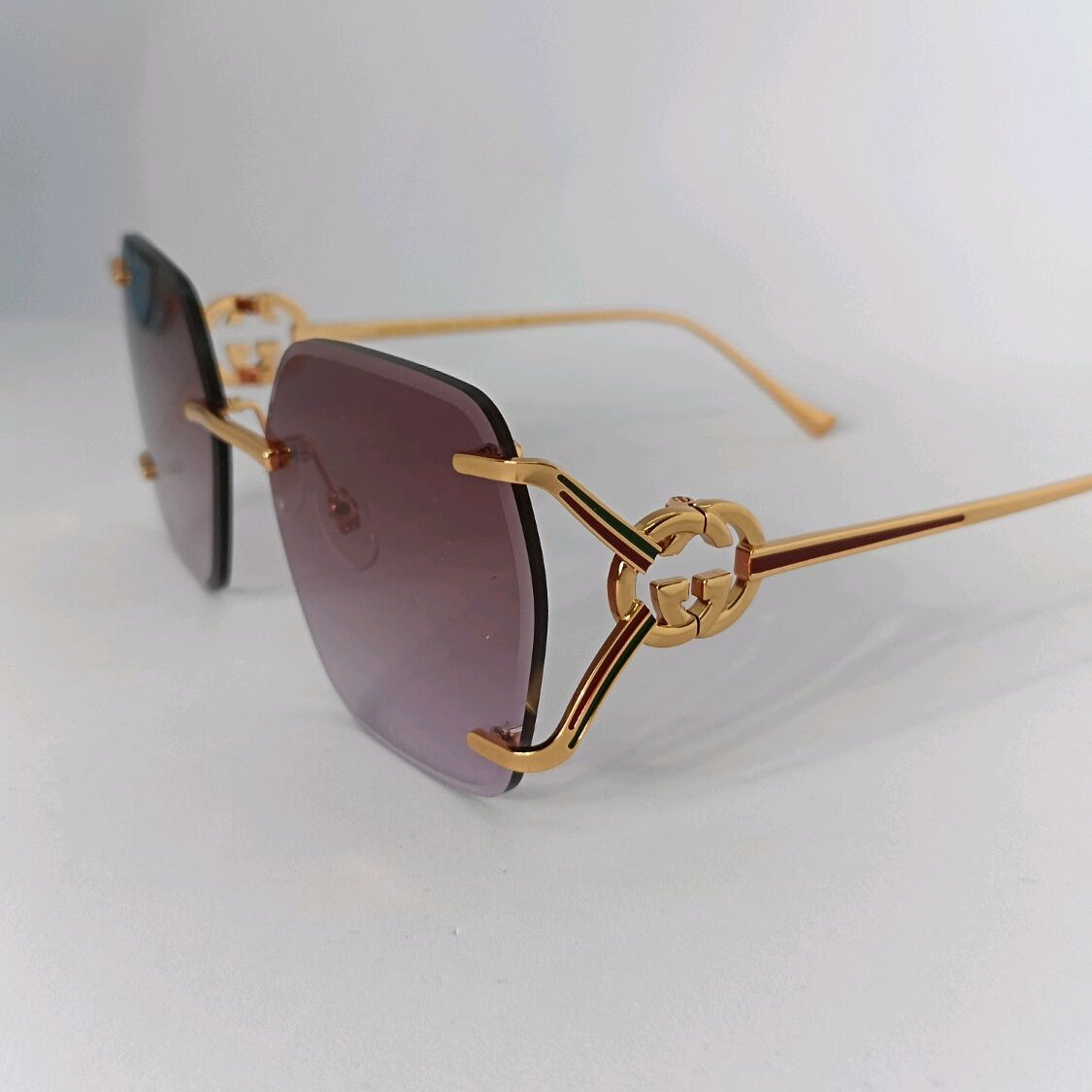 Gucci Women 1980s Pink Sunglasses