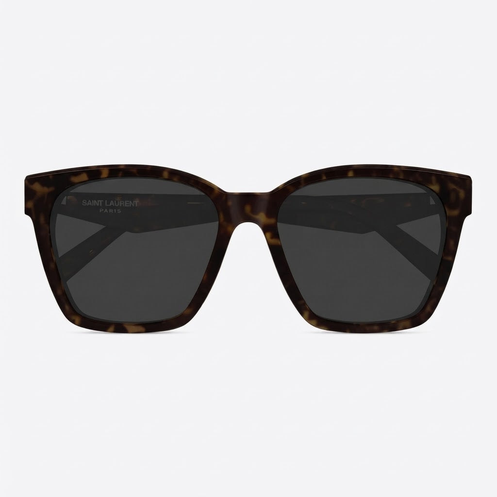 Saint Laurent Women SL M171/F 002 57 Havana Square Sunglasses
