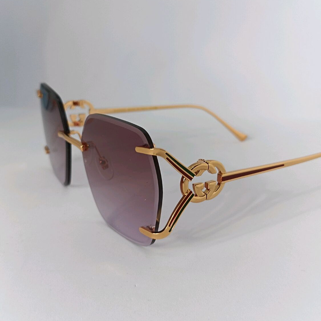 Gucci Women 1980s Pink Sunglasses