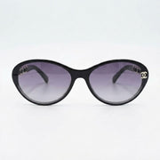 Chanel Women Cat-Eye Frame Chain Design Sunglasses