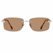 FRED Force 10 Unisex Geometric Palladium/Nude Sunglasses