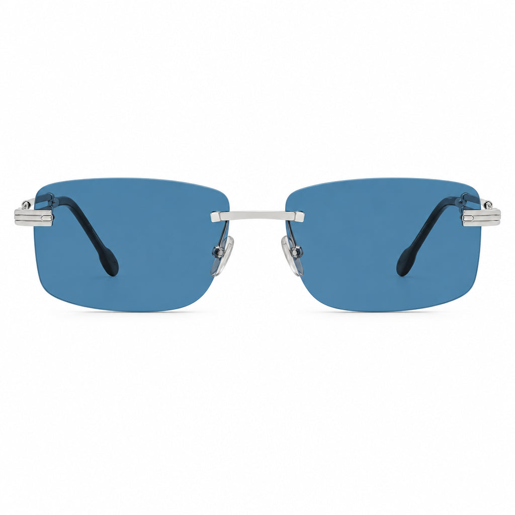 FRED Force 10 Unisex Geometric Palladium/Blue Sunglasses