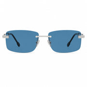 FRED Force 10 Unisex Geometric Palladium/Blue Sunglasses