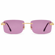 FRED Force 10 Unisex Geometric Gold/Violet Sunglasses