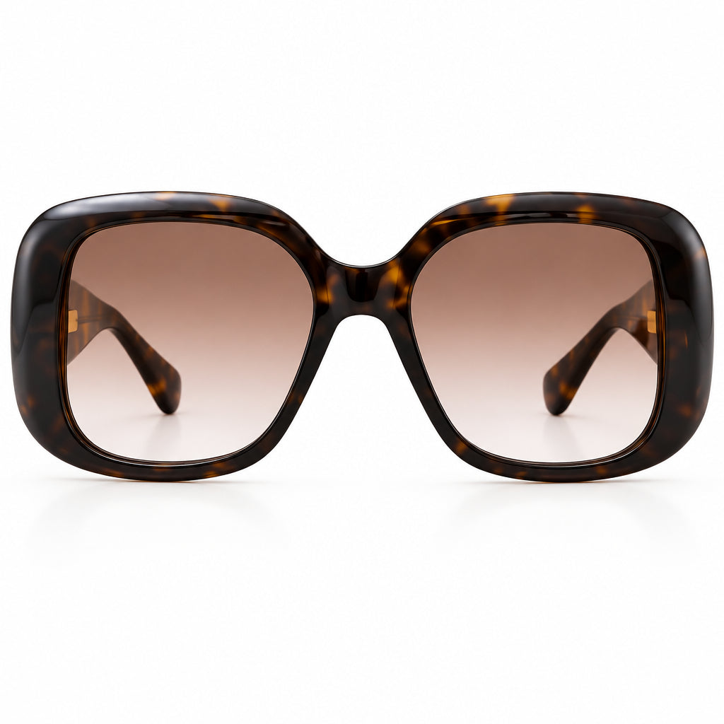 Cartier Panthère de C Women Havana/Brown Rectangle Sunglasses