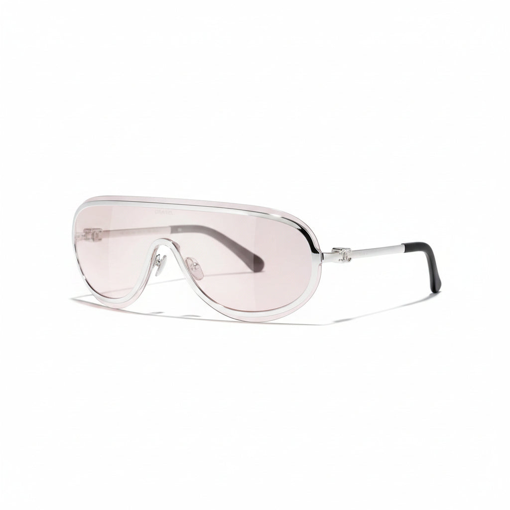 Chanel Women’s Shield Pink Sunglasses