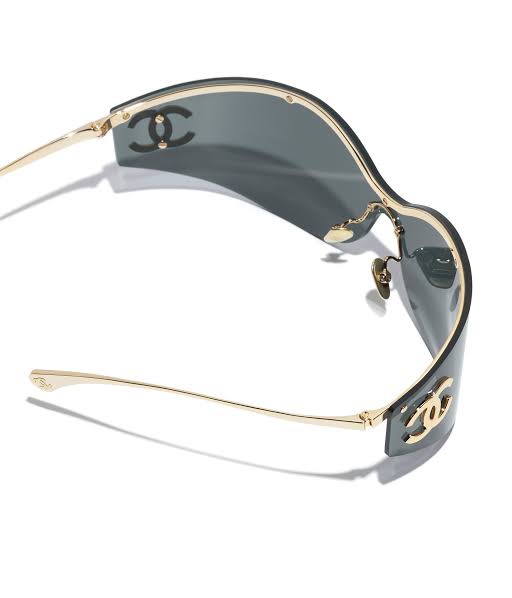 Chanel Women Shield Grey Sunglasses
