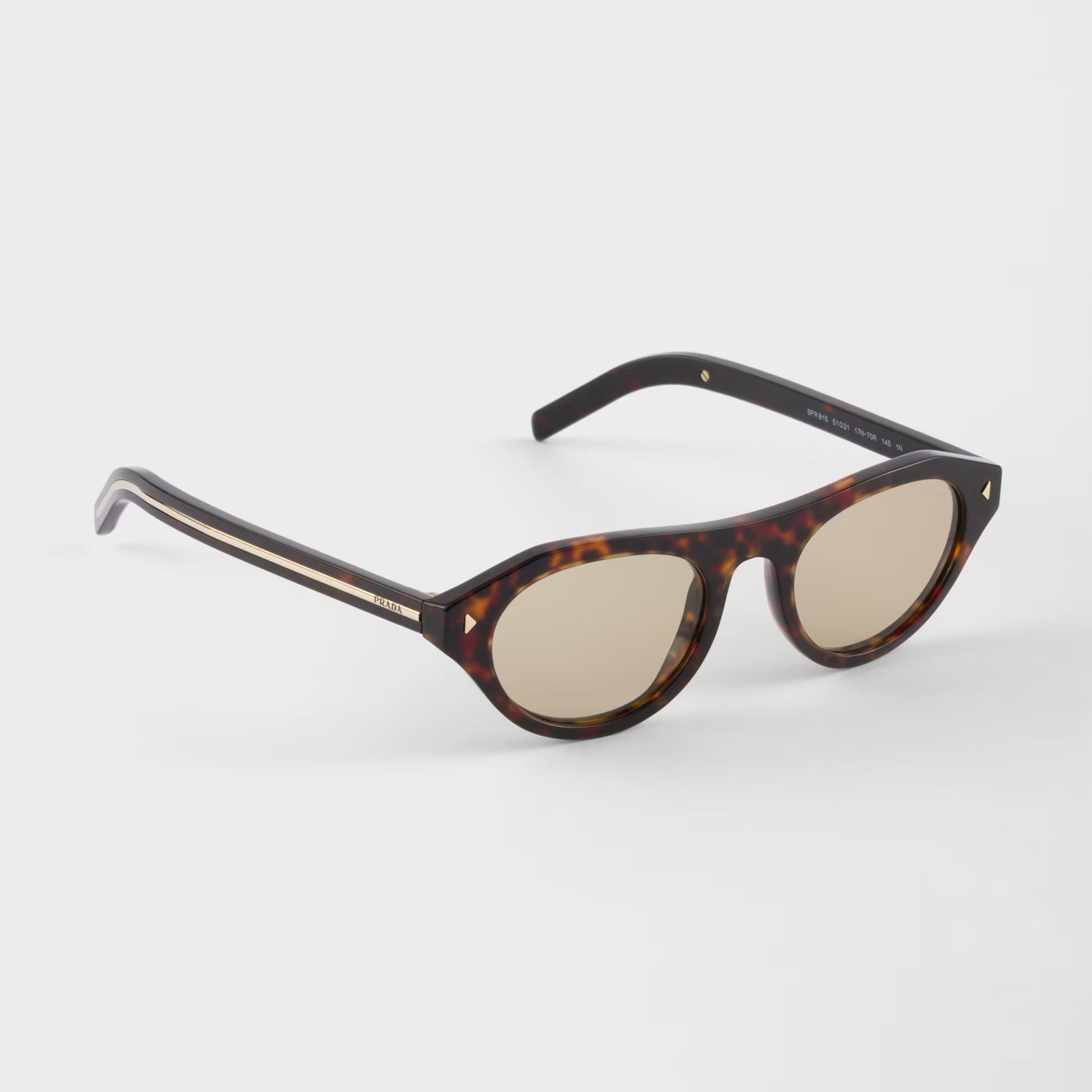 Prada Women Cat-Eye Frame Brown Tortoiseshell Sunglasses