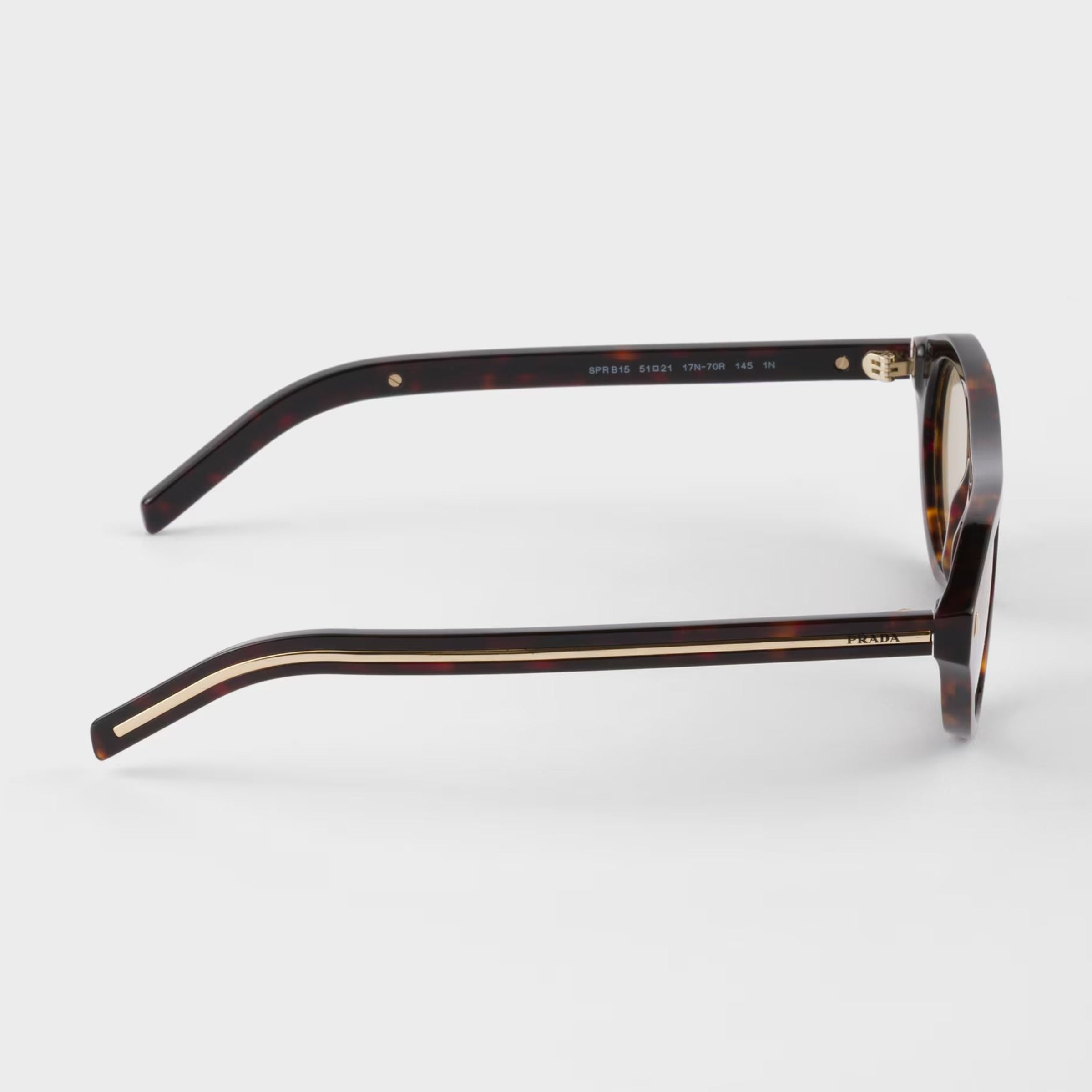 Prada Women Cat-Eye Frame Brown Tortoiseshell Sunglasses