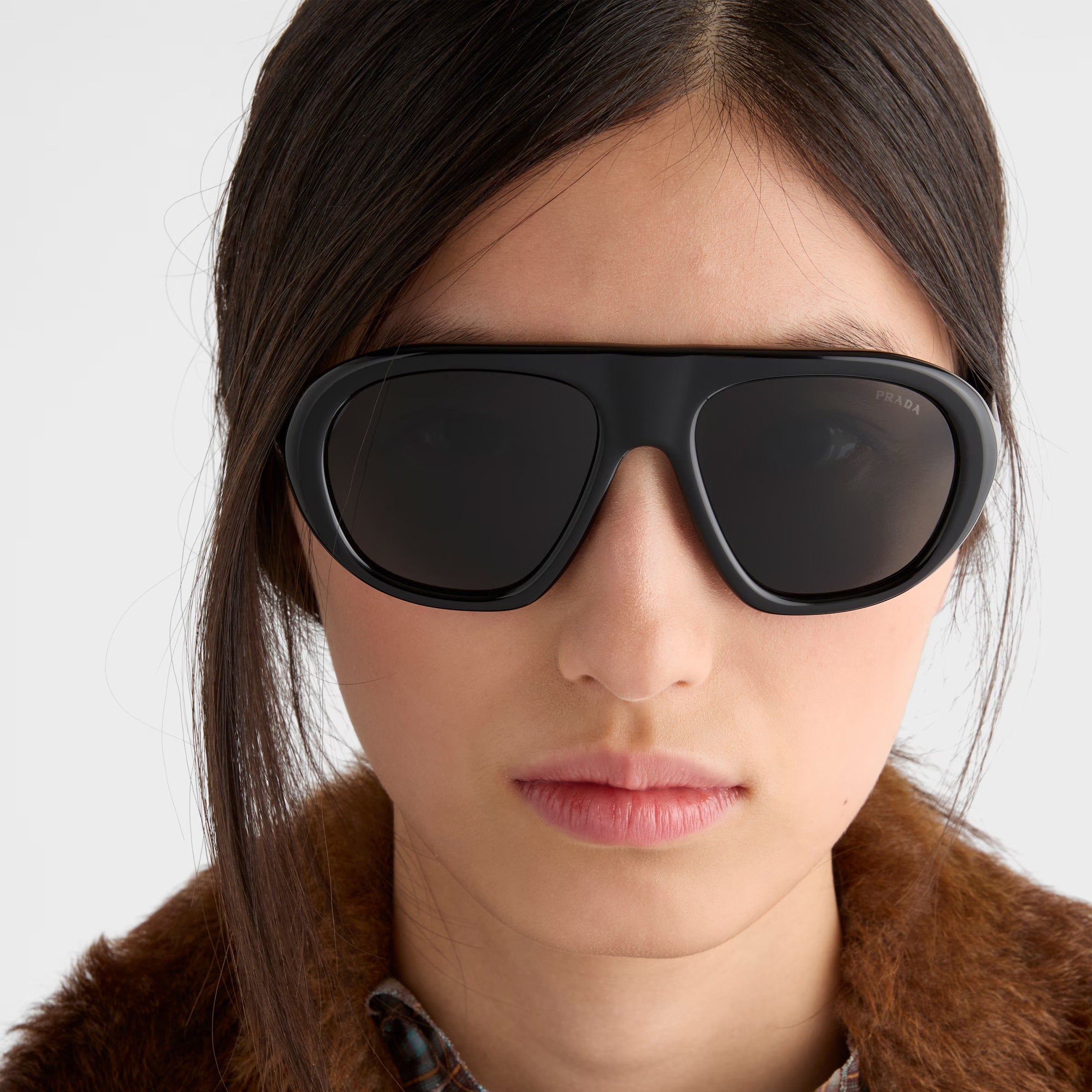 Prada Women Oversized Frame Black Sunglasses