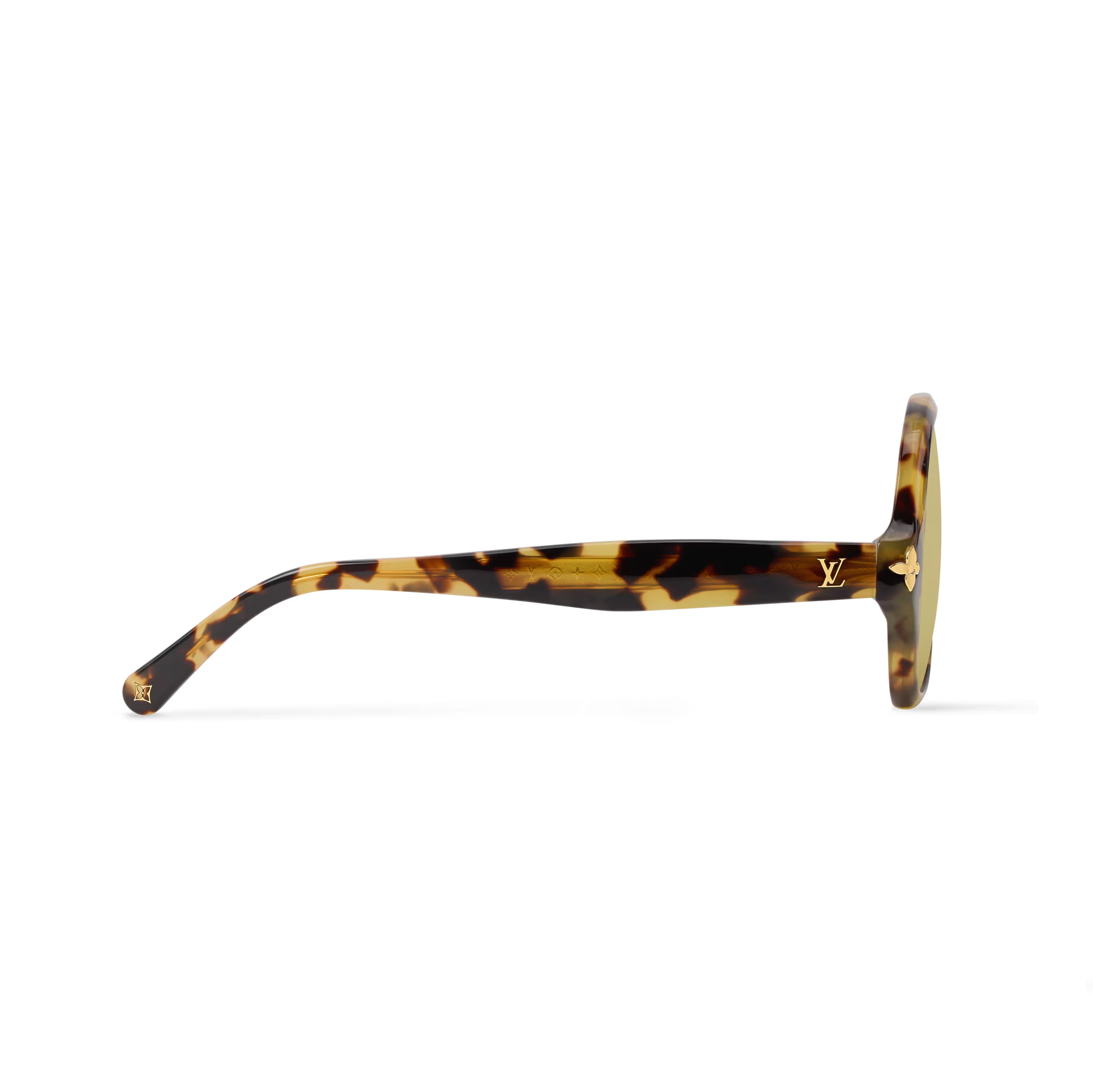 Louis Vuitton Women Square Frame Brown Sunglasses