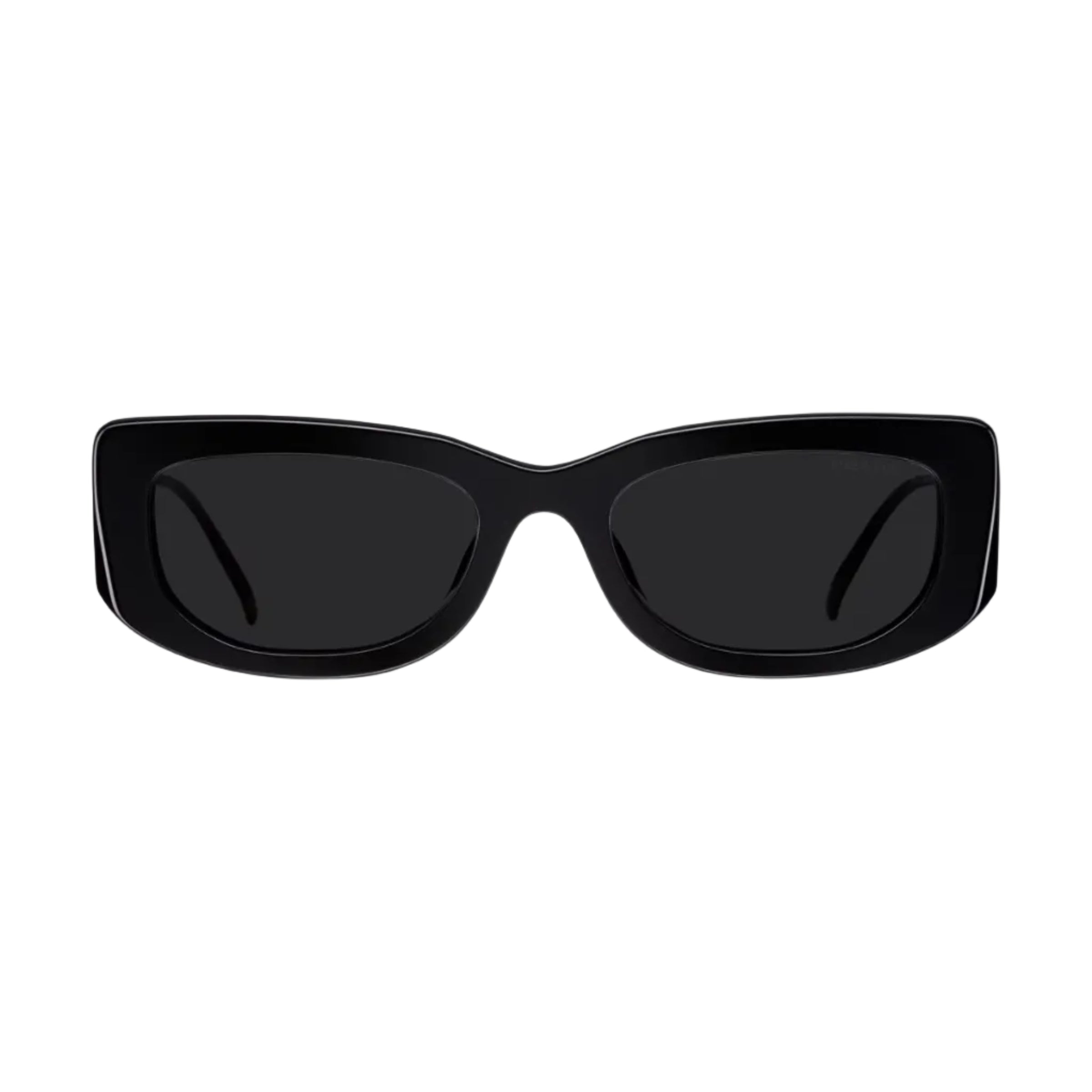 Prada Women Rectangular Frame Cosmic Black Sunglasses