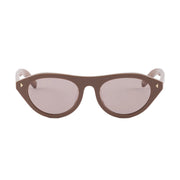 Prada Women Round Frame Pecan Sunglasses