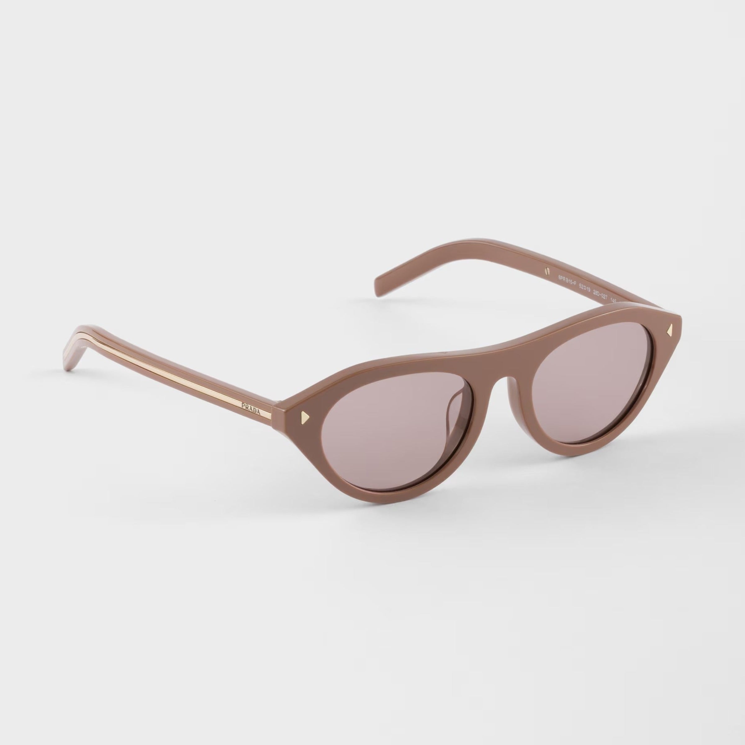 Prada Women Round Frame Pecan Sunglasses