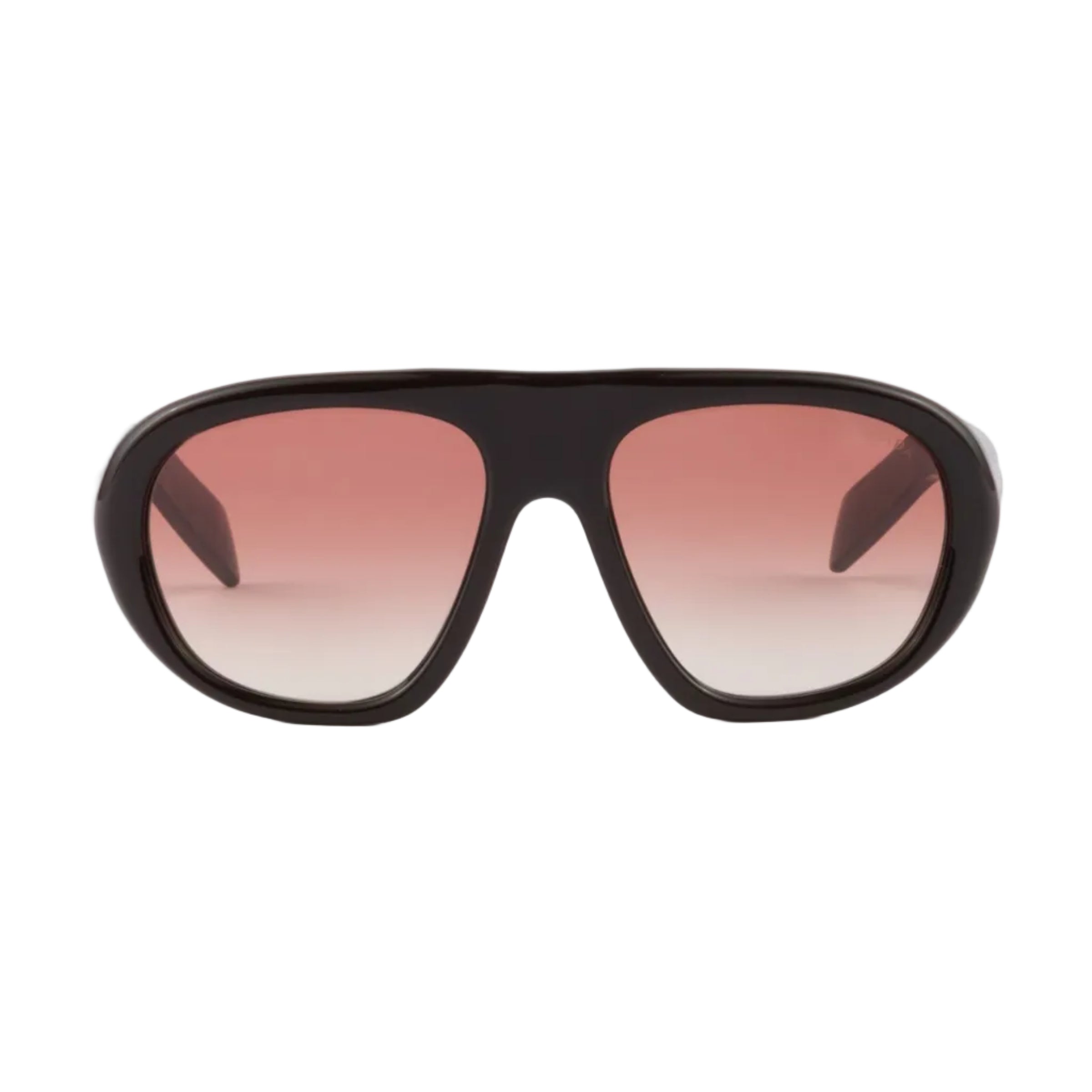 Prada Women Oversized Frame Cigar Brown Sunglasses