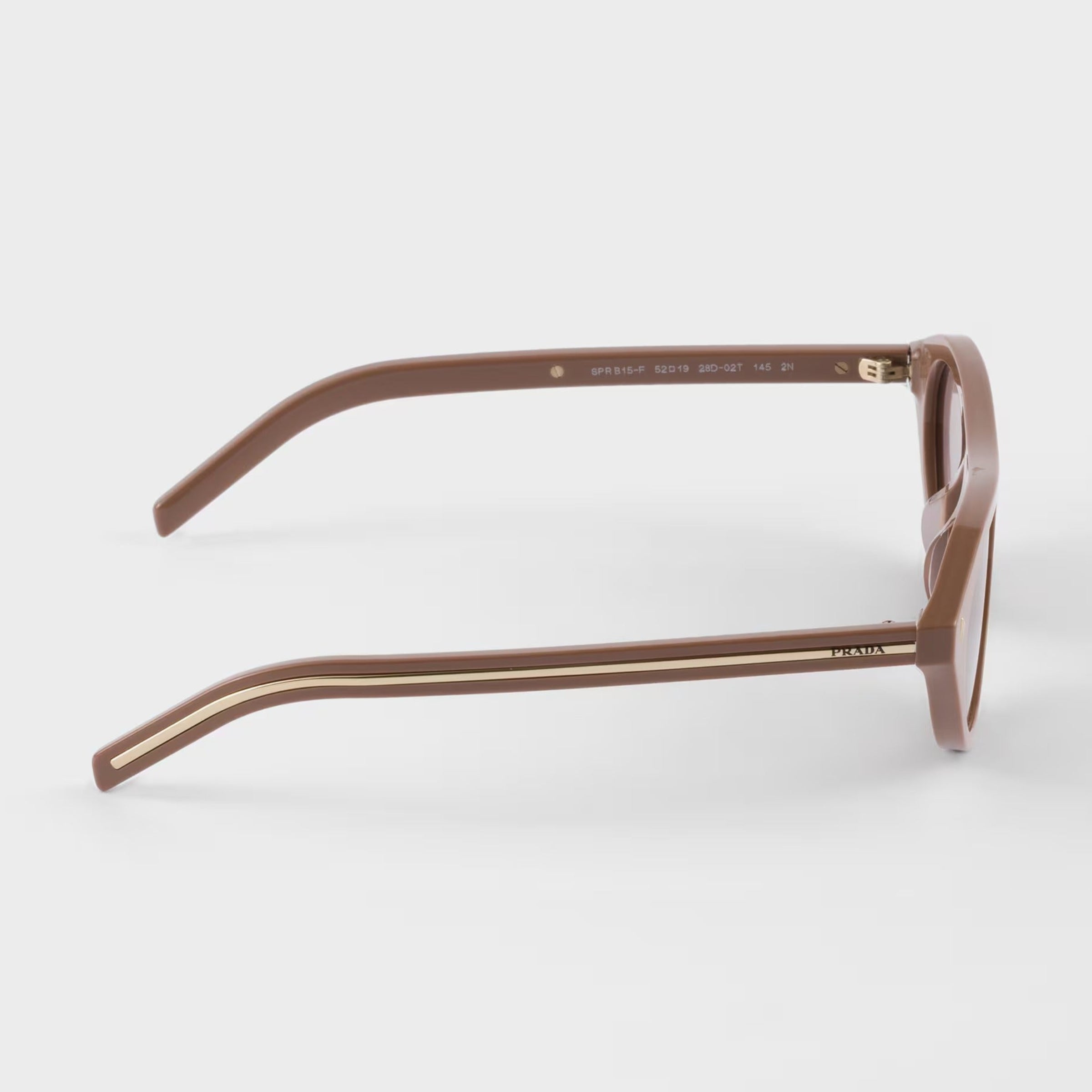 Prada Women Round Frame Pecan Sunglasses
