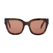 Prada Women Cat Eye Frame Matte Brown Tortoiseshell Sunglasses