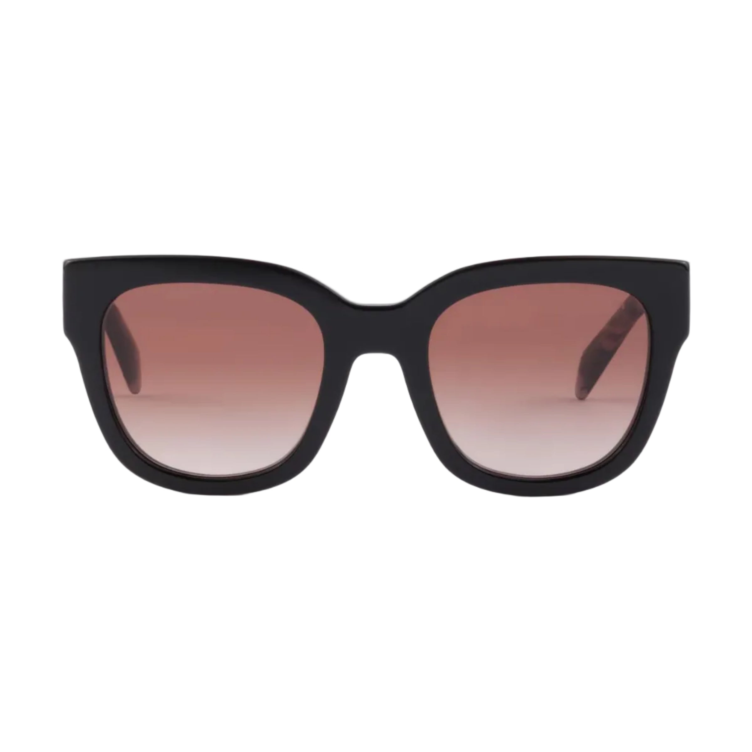Prada Women Cat Eye Frame Dark Brown Sunglasses