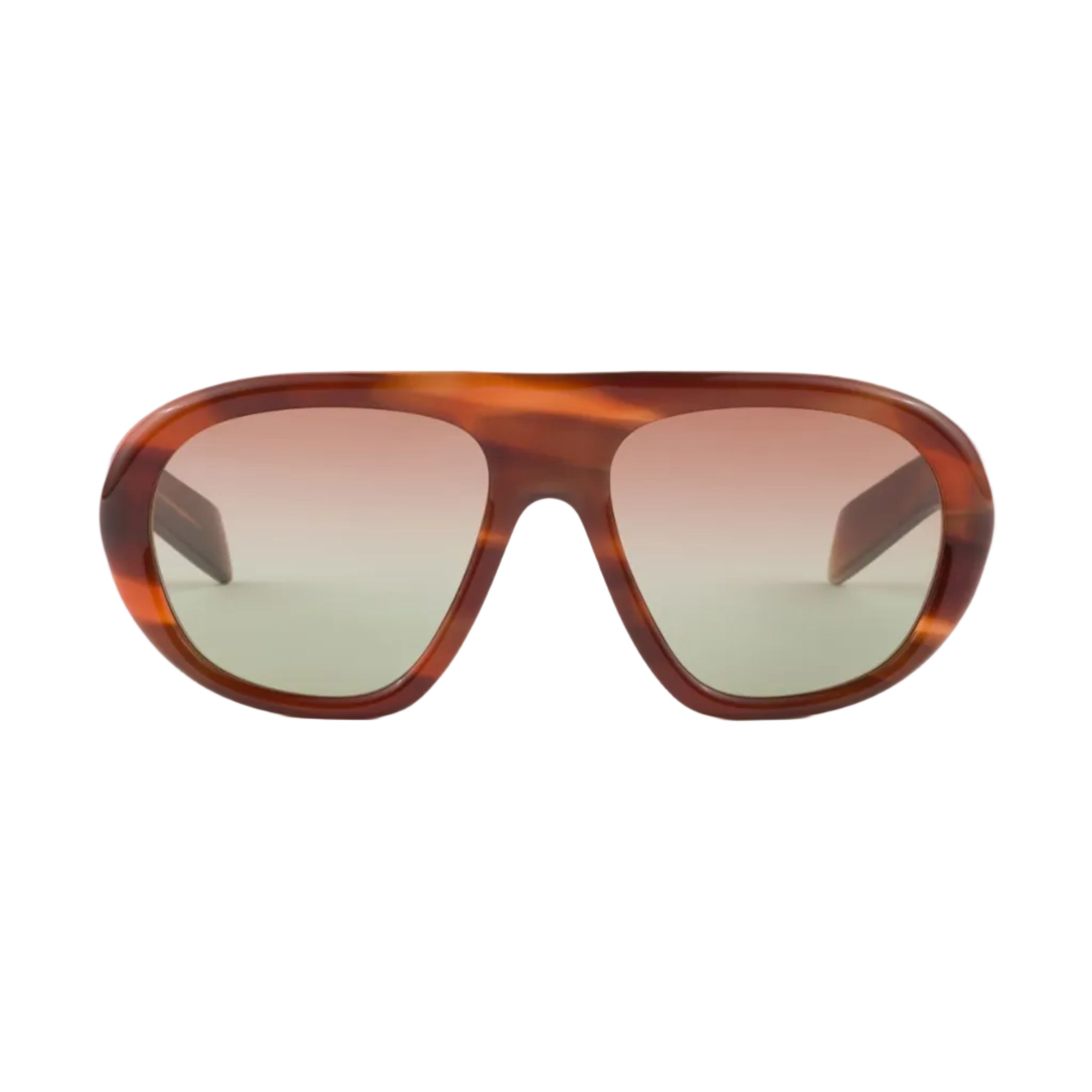 Prada Women Pilot Frame Sienna Brown Sunglasses