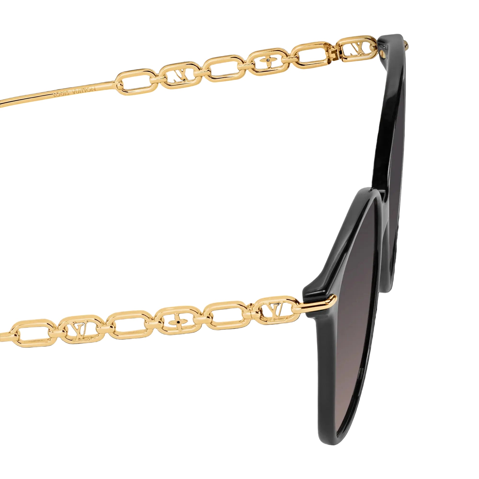 Louis Vuitton Women Square Frame Cobra Black Sunglasses