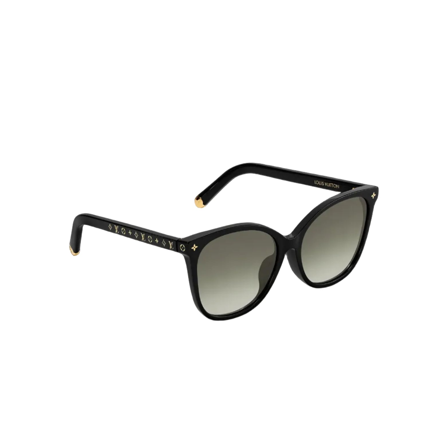 Louis Vuitton Women Cat Eye Frame Coal Black Sunglasses